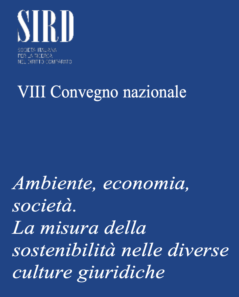 Ambiente, economia, società. La misura della sostenibilità nelle diverse culture giuridiche